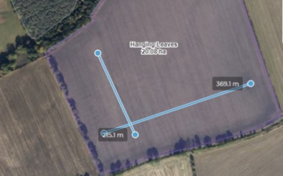 Dimensions of the field to be used for agroforestry planting